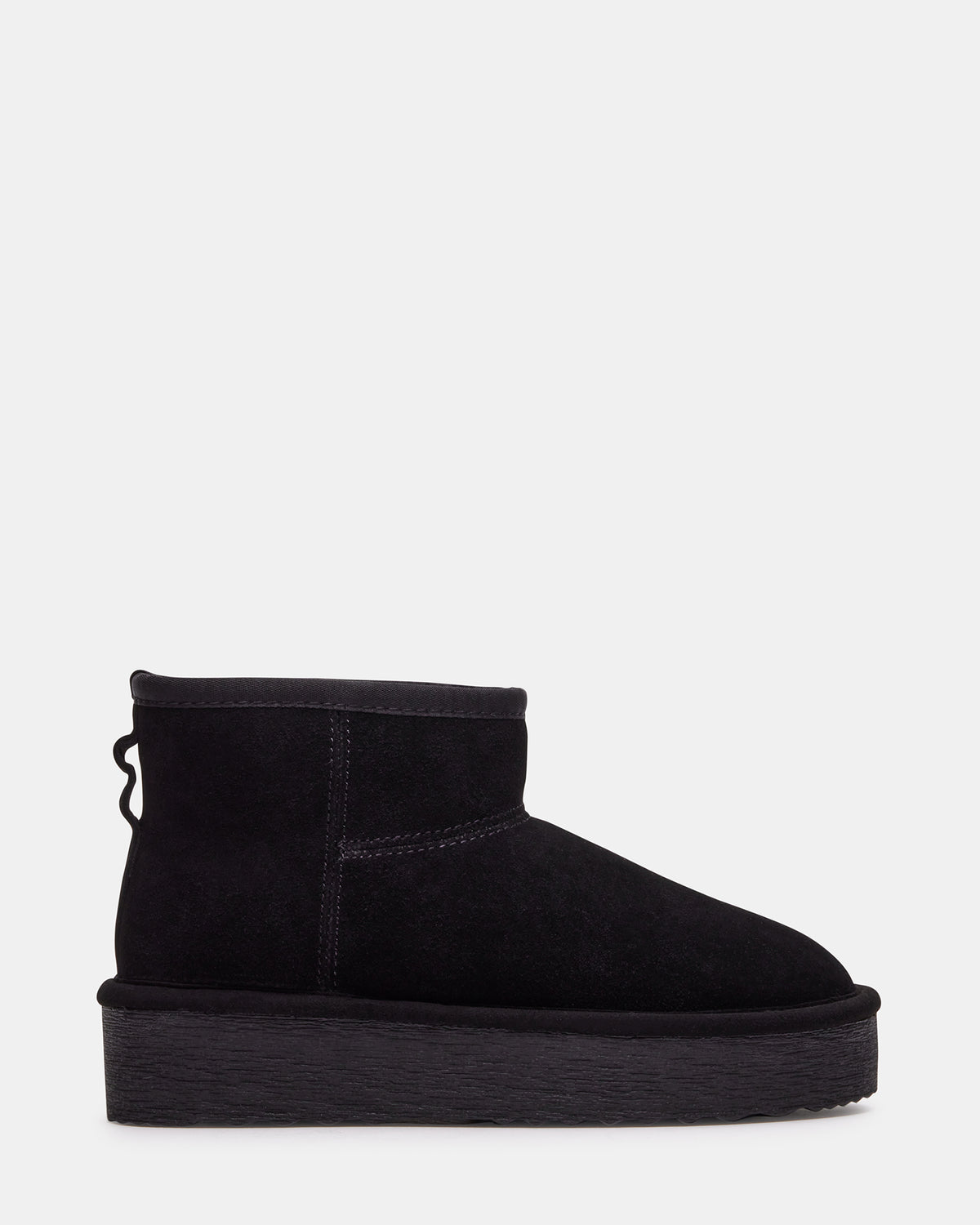 COMFY Black Suede Women's Ankle Boot | Steve Madden Latest