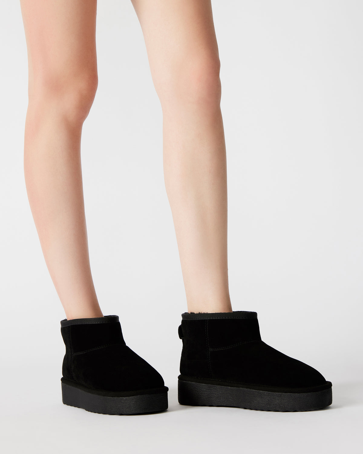 COMFY Black Suede Women's Ankle Boot | Steve Madden Latest