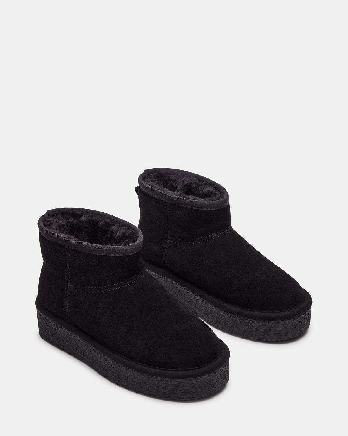 COMFY Black Suede Women's Ankle Boot | Steve Madden Latest