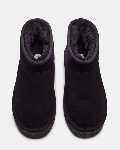 COMFY Black Suede Women's Ankle Boot | Steve Madden Latest