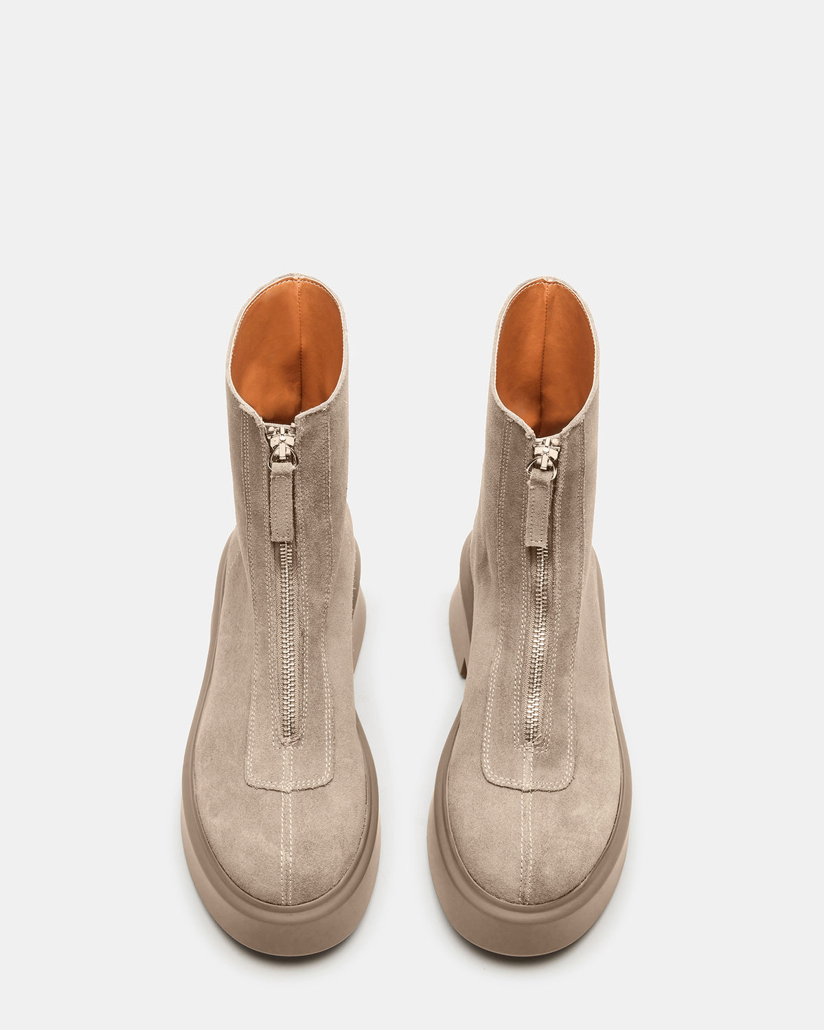 JONES Light Grey Zipper Lug Women's Ankle Boot | Steve Madden Best Price
