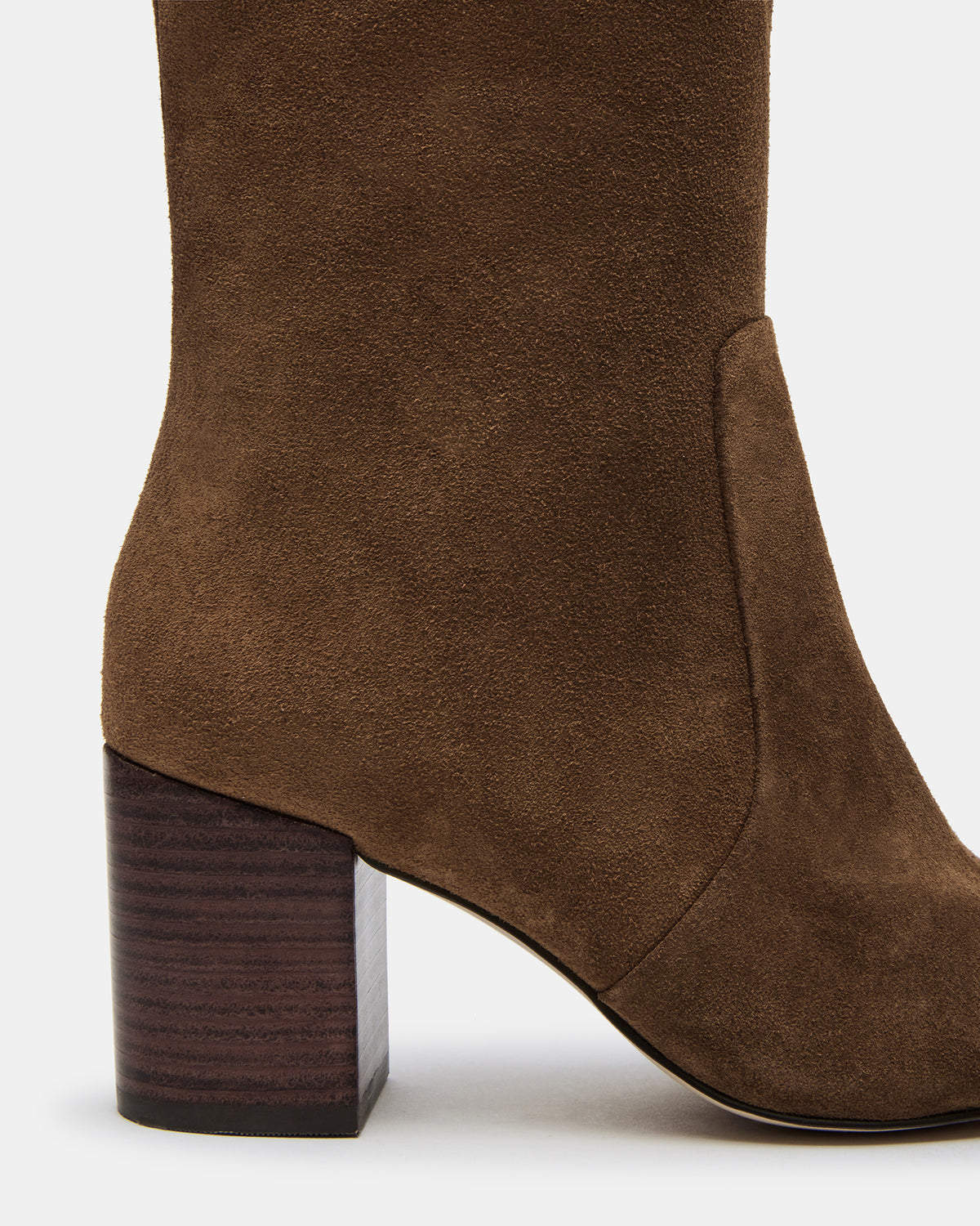 SKYLINE Chestnut Suede Knee-High Pointed Toe Women's Boot | Steve Madden Trending