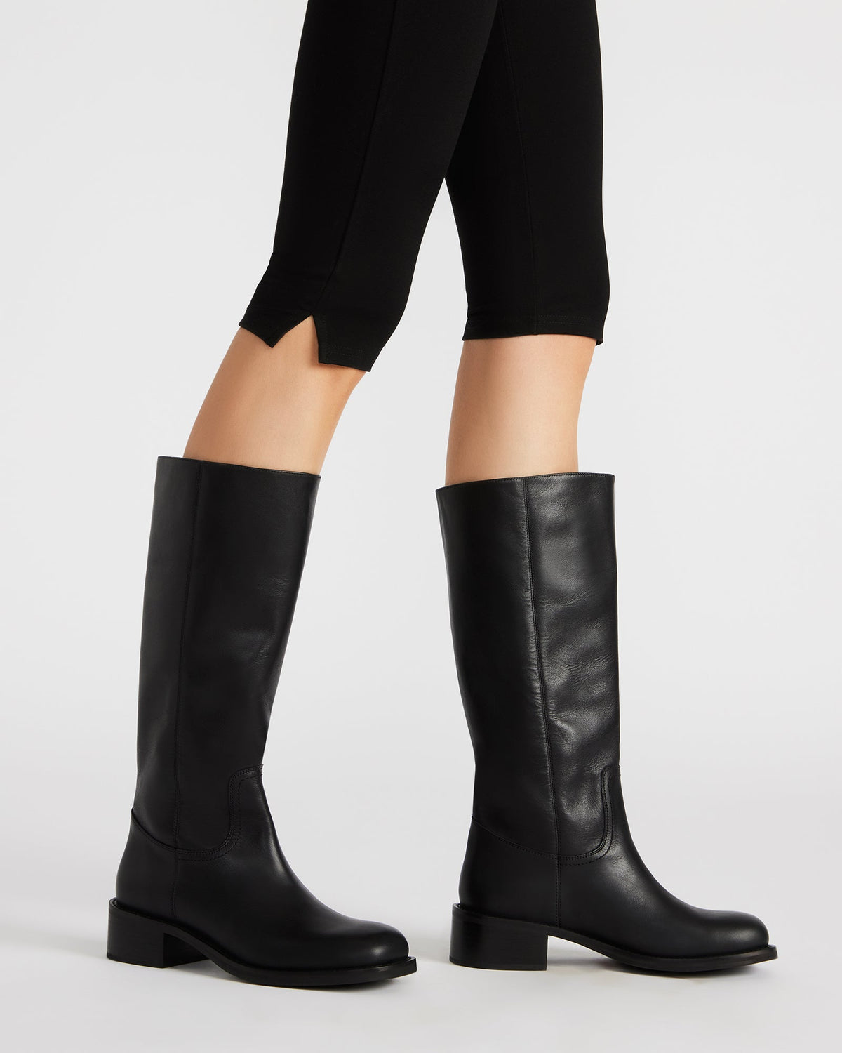 RIGGS Silver Leather Square-Toe Women's Boot | Steve Madden Discount