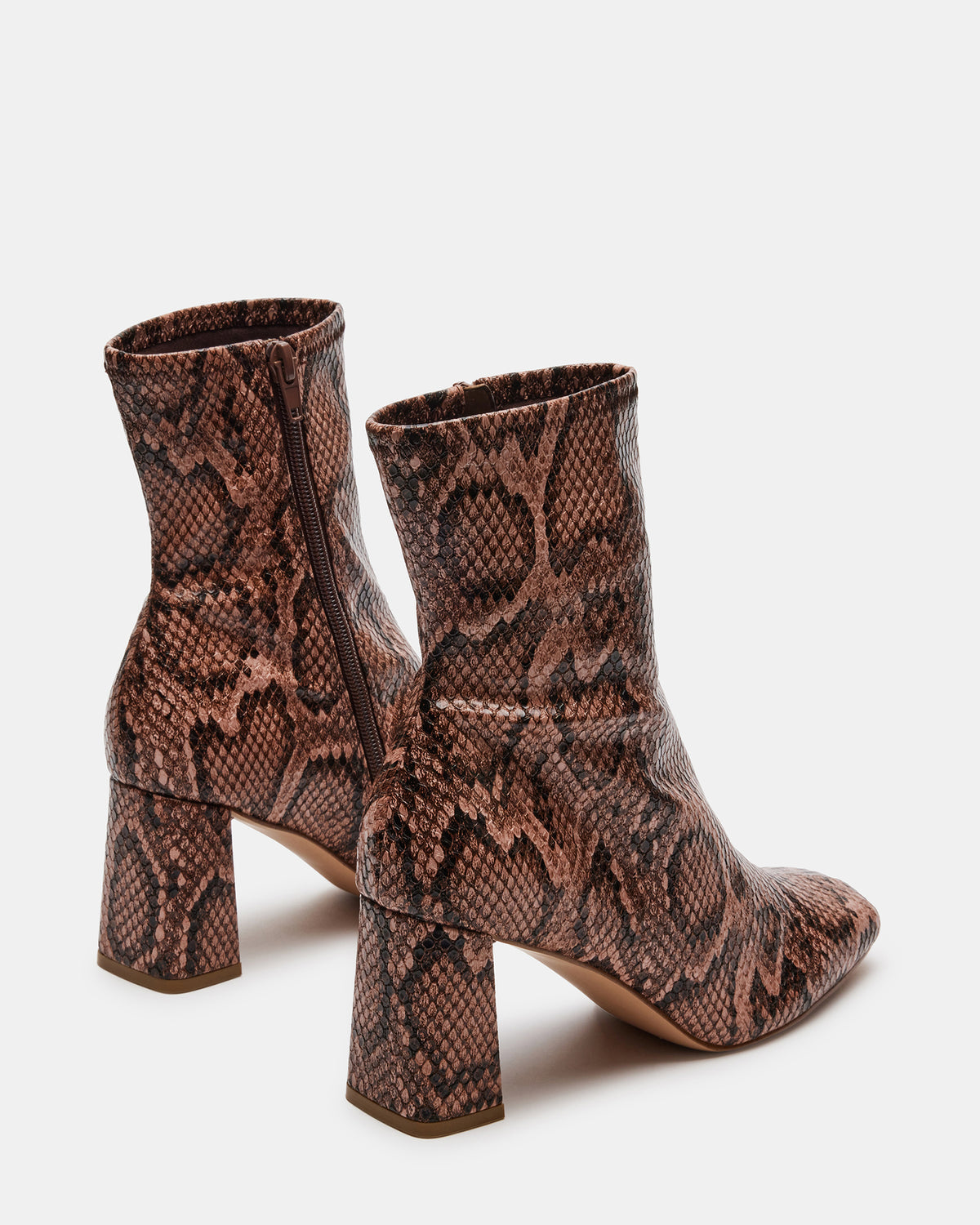 HUSH Snake Square Toe Bootie | Women's Ankle Boots | Steve Madden Best Seller