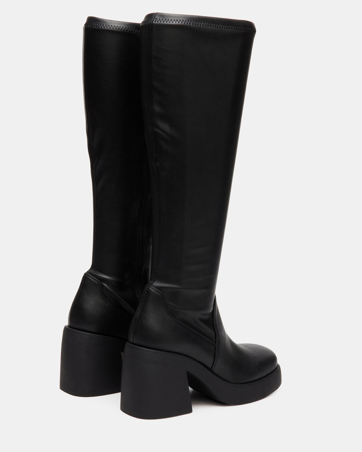 BERKLEIGH Black Wide Calf Women's Knee High Boot | Steve Madden Latest