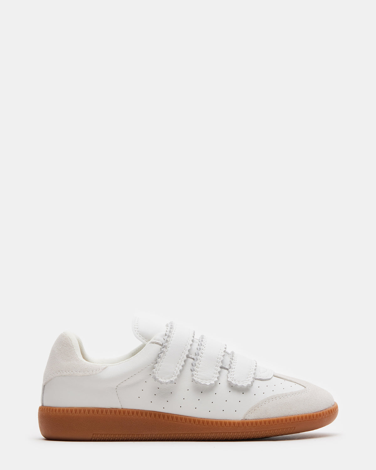 MOMENTUM White Velcro Low-Top Sneaker | Women's Sneakers | Steve Madden Best Price
