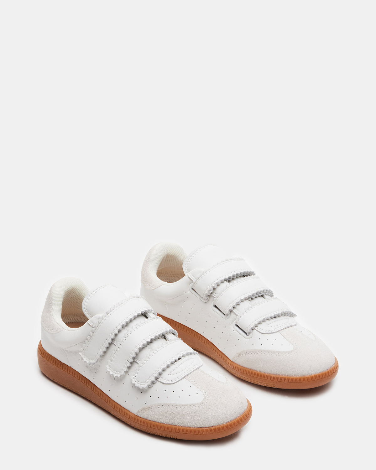 MOMENTUM White Velcro Low-Top Sneaker | Women's Sneakers | Steve Madden Best Price
