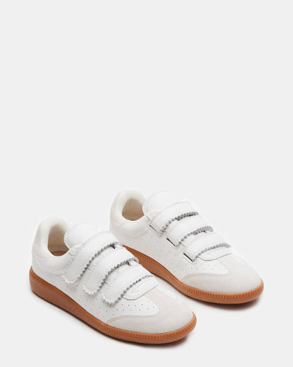 MOMENTUM White Velcro Low-Top Sneaker | Women's Sneakers | Steve Madden Best Price