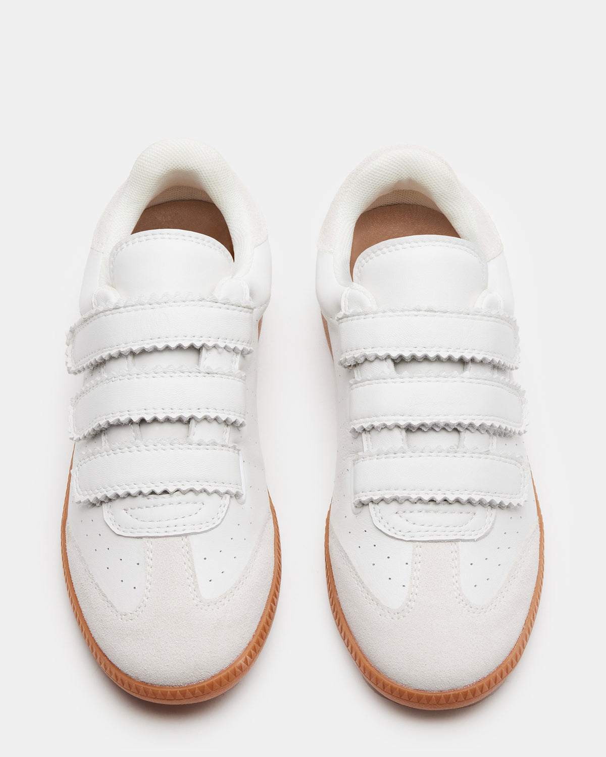 MOMENTUM White Velcro Low-Top Sneaker | Women's Sneakers | Steve Madden Best Price