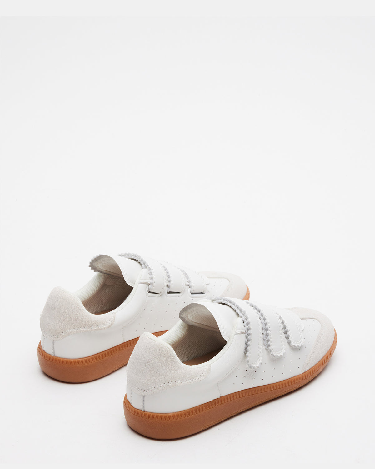 MOMENTUM White Velcro Low-Top Sneaker | Women's Sneakers | Steve Madden Best Price