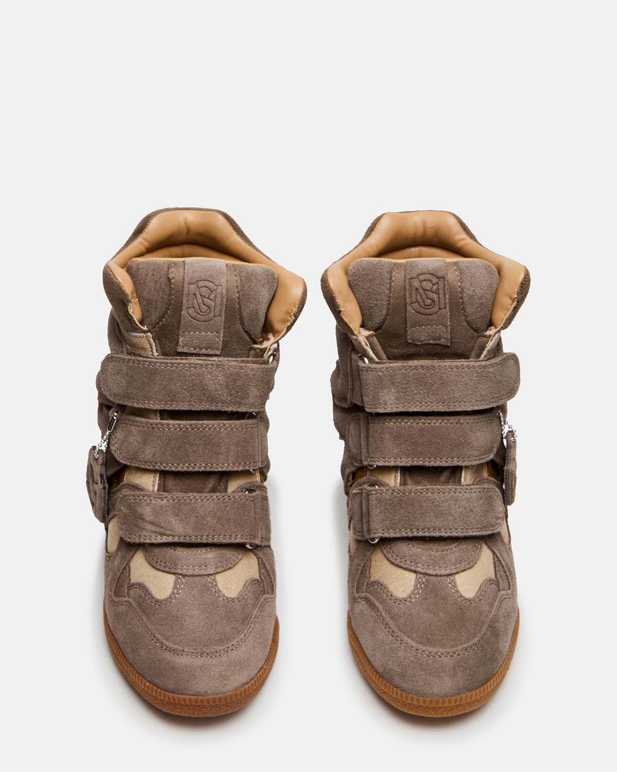 MAVIS Taupe Suede High-Top Velcro Women's Sneaker | Steve Madden Hot Sale