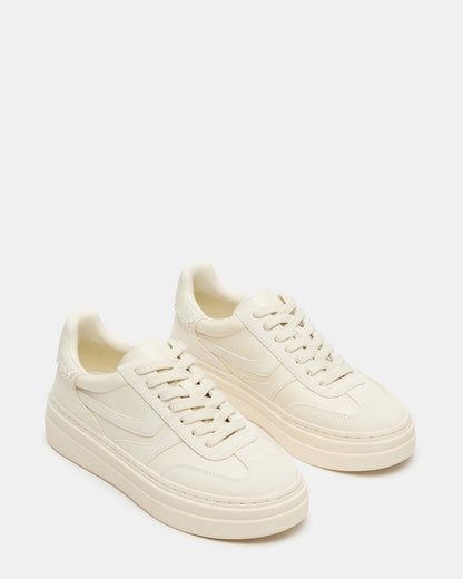 DODGE Off-White Low-Top Platform Women's Sneaker | Steve Madden Best Seller