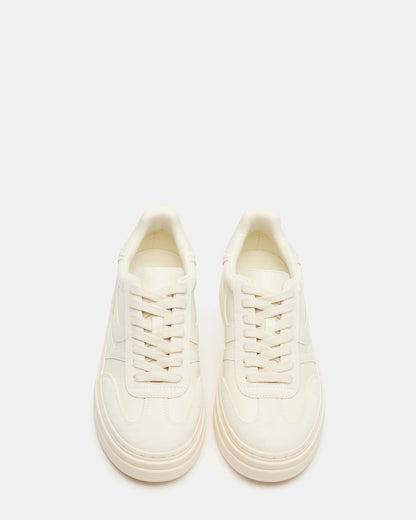 DODGE Off-White Low-Top Platform Women's Sneaker | Steve Madden Best Seller
