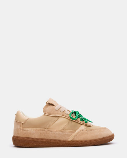 SPORTY Sand Low-Top Lace-Up Women's Sneaker | Steve Madden Featured