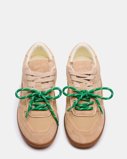 SPORTY Sand Low-Top Lace-Up Women's Sneaker | Steve Madden Featured