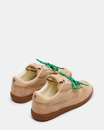 SPORTY Sand Low-Top Lace-Up Women's Sneaker | Steve Madden Featured
