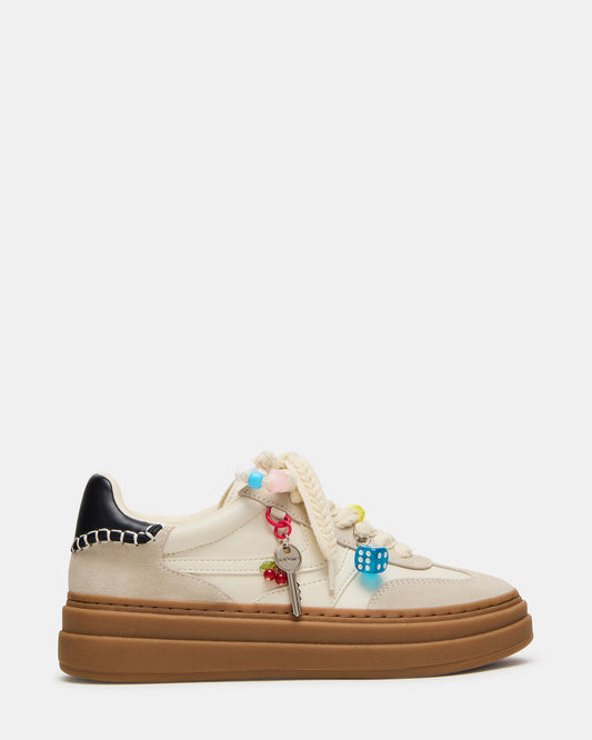 DODGE CHARM Bone Multi Low-Top Platform Women's Sneaker | Steve Madden Best Price