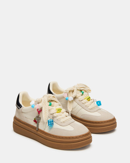 DODGE CHARM Bone Multi Low-Top Platform Women's Sneaker | Steve Madden Best Price