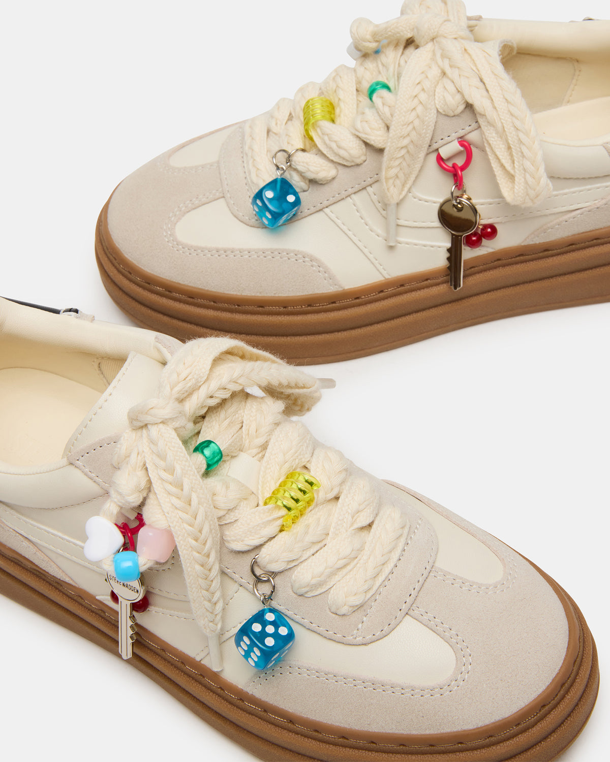 DODGE CHARM Bone Multi Low-Top Platform Women's Sneaker | Steve Madden Best Price