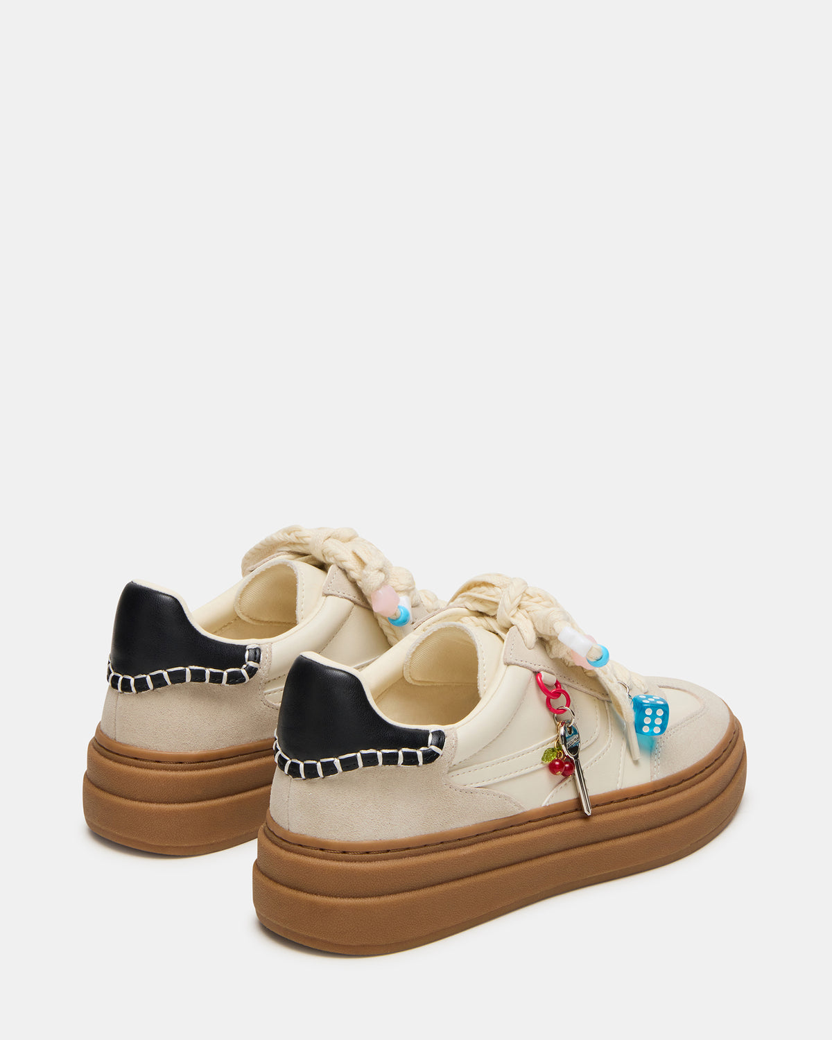 DODGE CHARM Bone Multi Low-Top Platform Women's Sneaker | Steve Madden Best Price