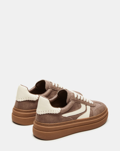 DODGE Espresso Low-Top Platform Women's Sneaker | Steve Madden Trending