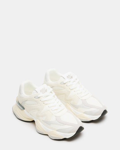 SEBI White Multi Low-Top Lace-Up Women's Sneaker | Steve Madden Featured