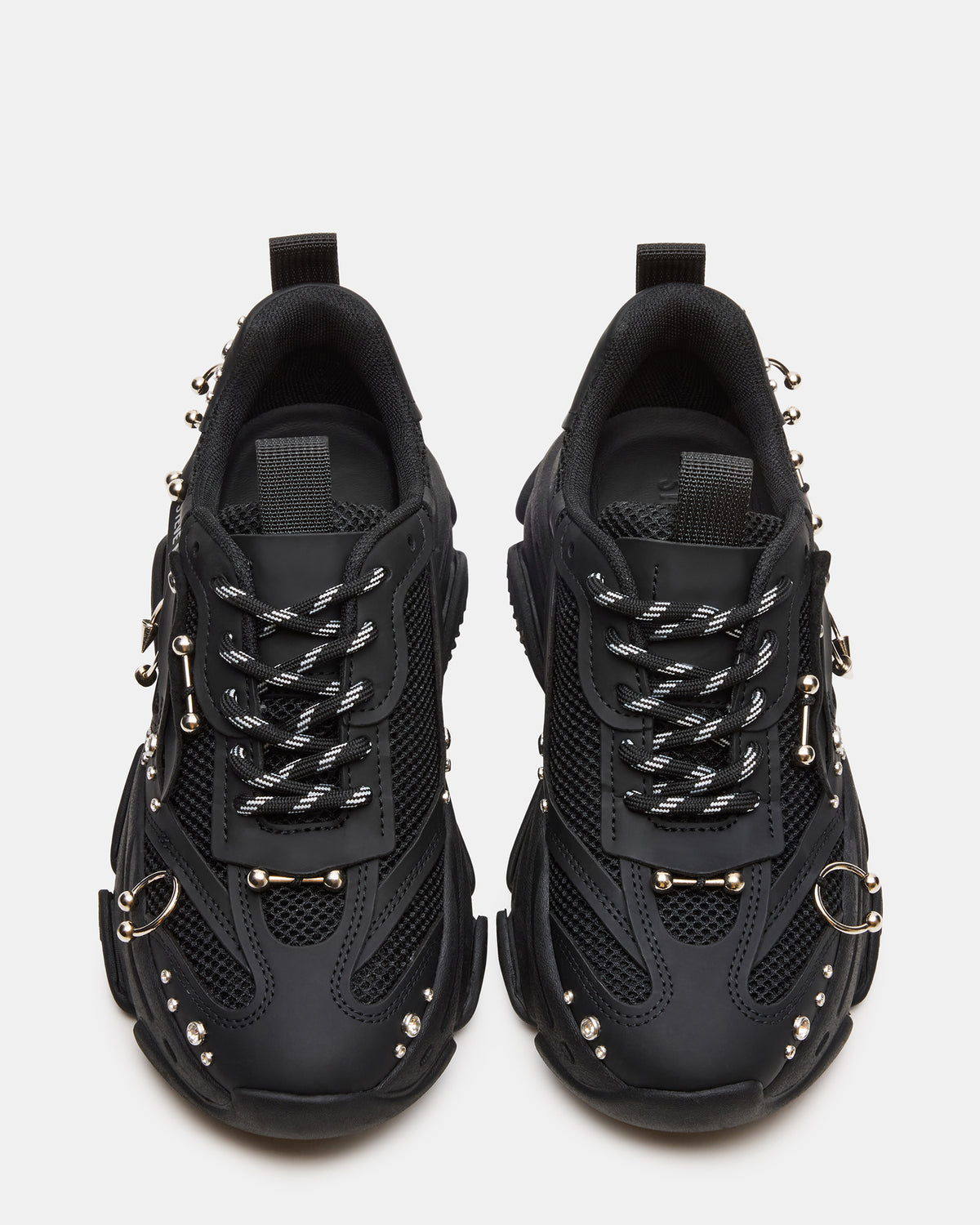 POSSESSION Piercing Black Platform Lace-Up Women's Sneaker | Steve Madden Discount