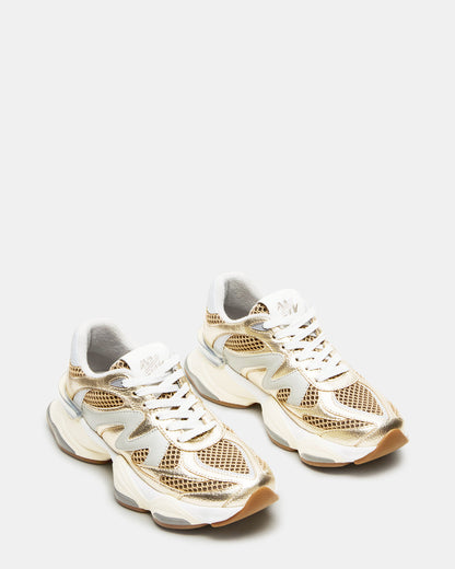 SEBI Gold Multi Low-Top Lace-Up Women's Sneaker | Steve Madden Recommended
