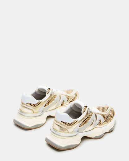 SEBI Gold Multi Low-Top Lace-Up Women's Sneaker | Steve Madden Recommended