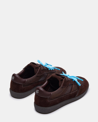 SPORTY Brown Low-Top Lace-Up Women's Sneaker | Steve Madden Trusted