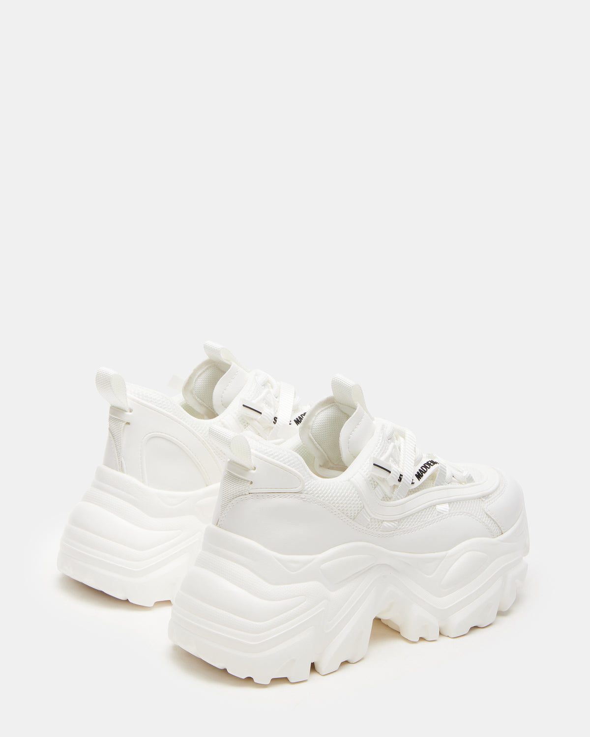RECOUPE White Women's Chunky Platform Low-Top Sneaker | Steve Madden Top Pick