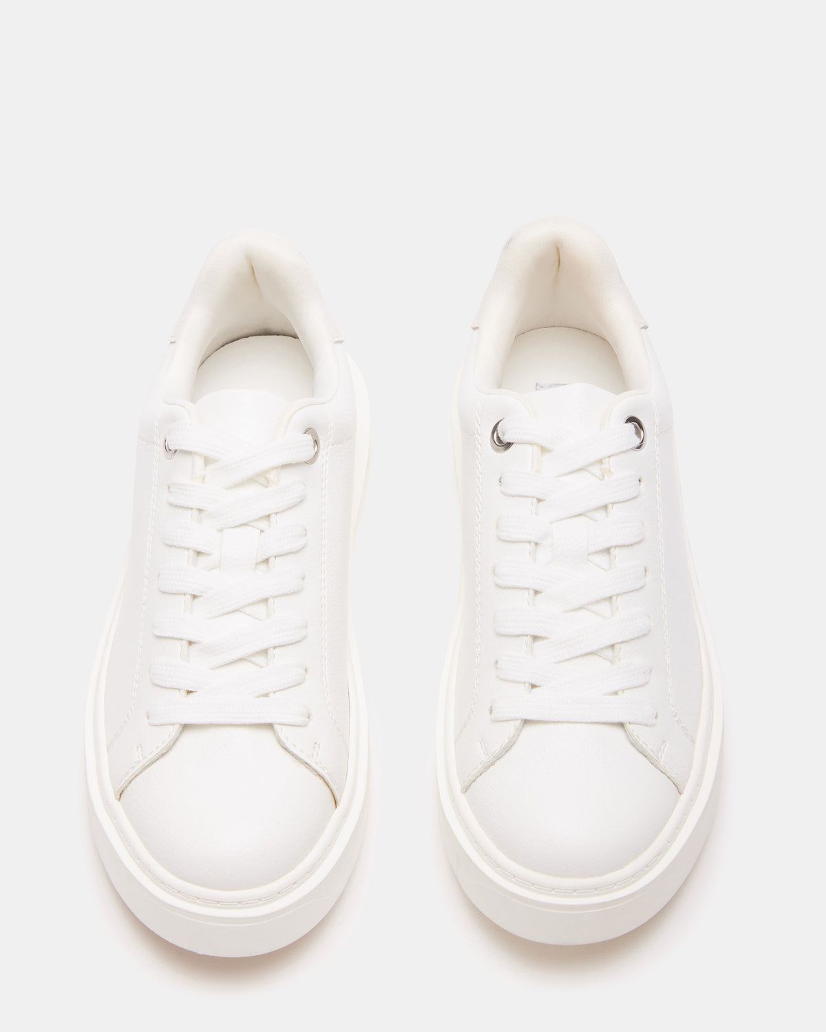 CATCHER White Suede Women's Low-Top Lace-Up Sneaker | Steve Madden Value