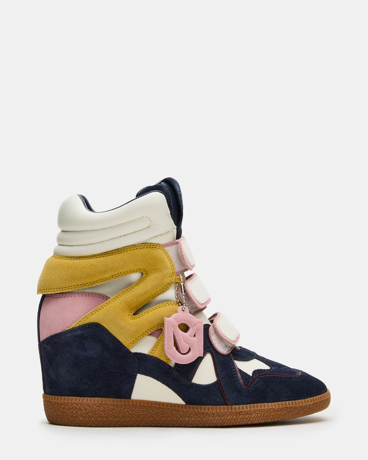 MAVIS Navy Suede High-Top Velcro Women's Sneaker | Steve Madden Hot Sale