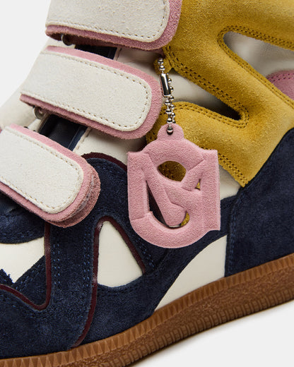 MAVIS Navy Suede High-Top Velcro Women's Sneaker | Steve Madden Hot Sale