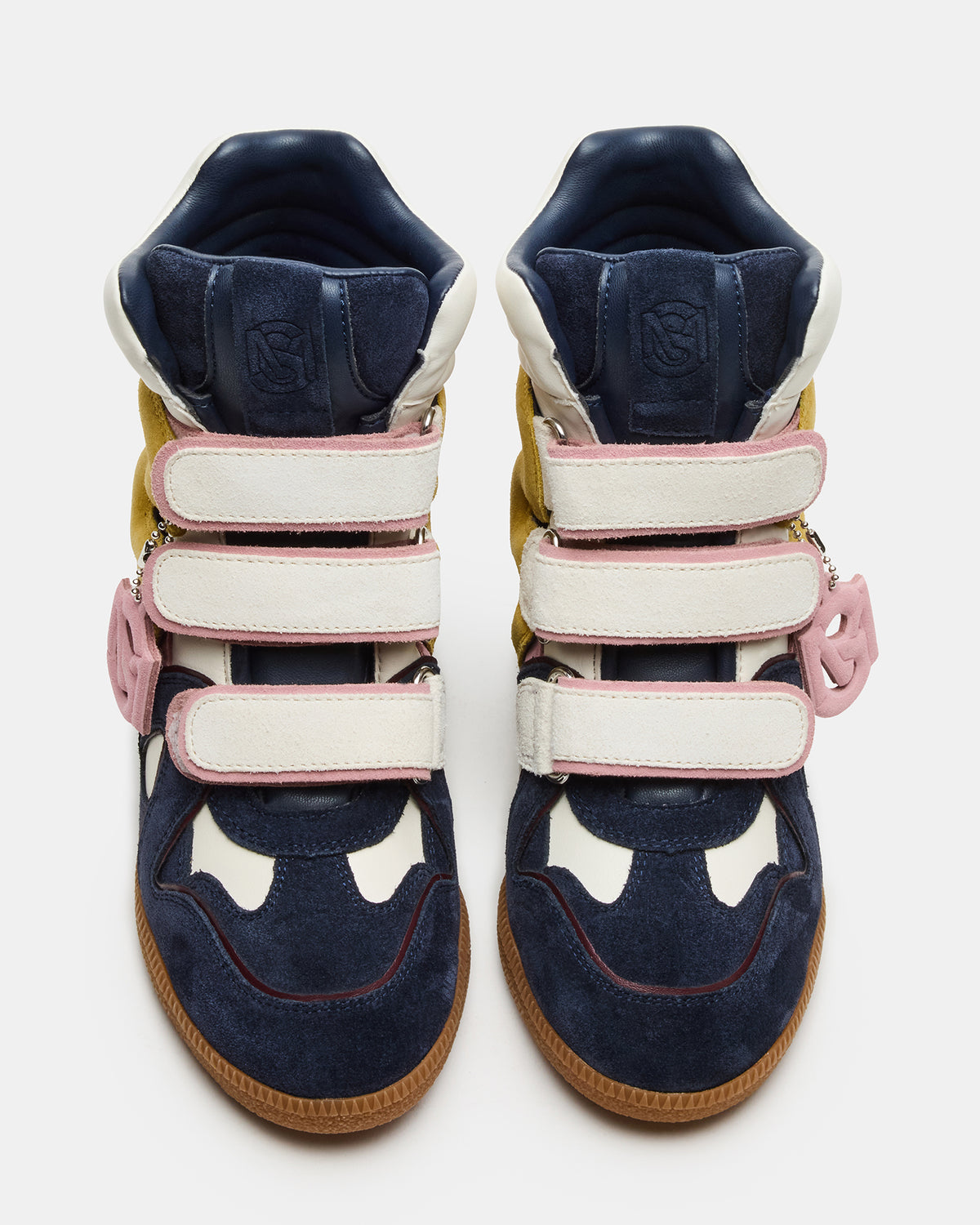 MAVIS Navy Suede High-Top Velcro Women's Sneaker | Steve Madden Hot Sale