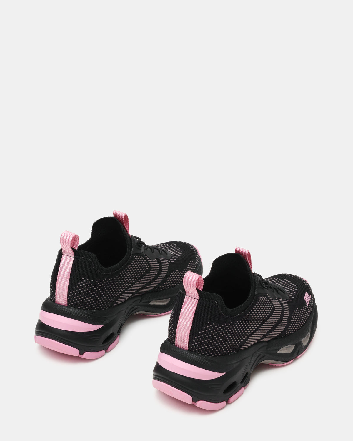 SWOOP Black Multi Lace-Up Low-Top Platform Athletic Women's Sneaker | Steve Madden Special Offer