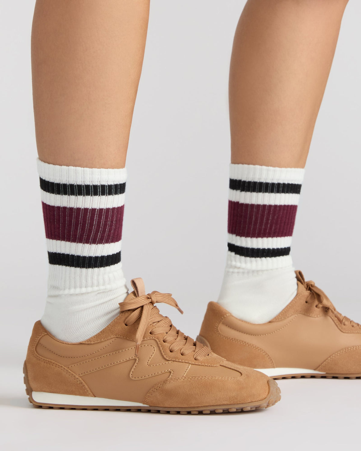 CASPER SNEAKER AND IVY 2 PACK STRIPE ATHLEISURE SOCKS BUNDLE | Steve Madden Classic