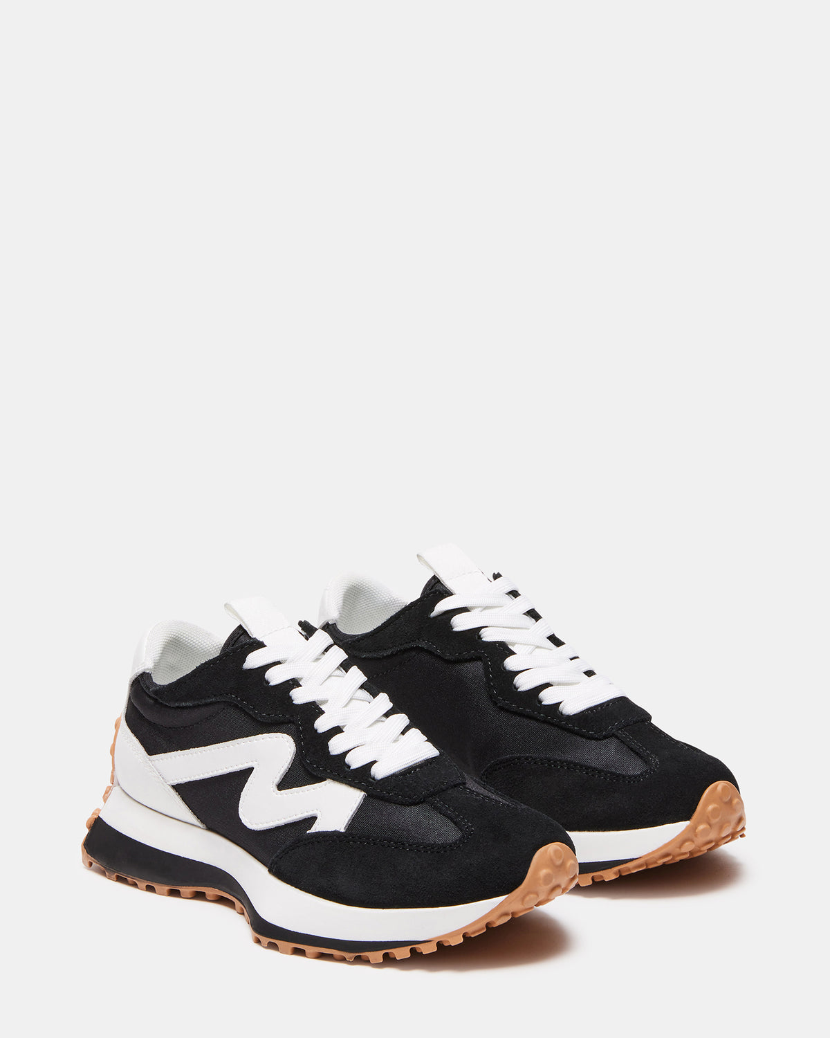 CAMPO Black/White Lace-Up Women's Sneaker | Steve Madden Recommended