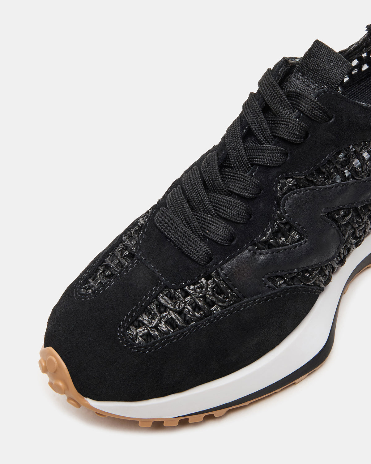 CAMPO Black/Beige Lace-Up Women's Sneaker | Steve Madden Essential