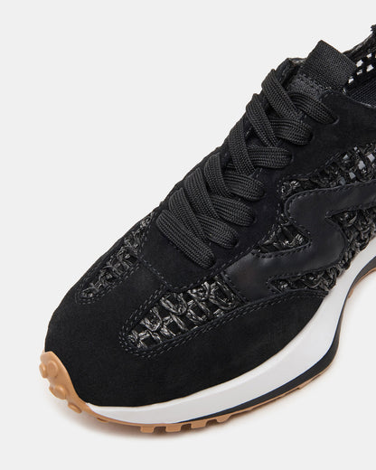 CAMPO Black/Beige Lace-Up Women's Sneaker | Steve Madden Essential
