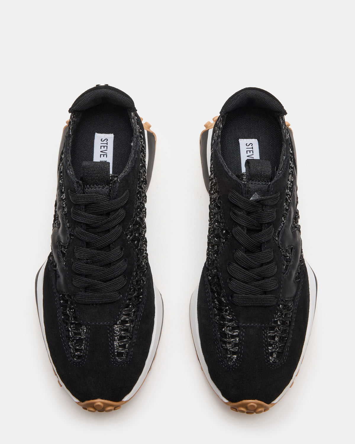 CAMPO Black/Beige Lace-Up Women's Sneaker | Steve Madden Essential