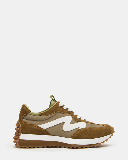 CAMPO Olive Multi Lace-Up Women's Sneaker | Steve Madden Value