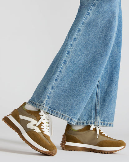 CAMPO Olive Multi Lace-Up Women's Sneaker | Steve Madden Value