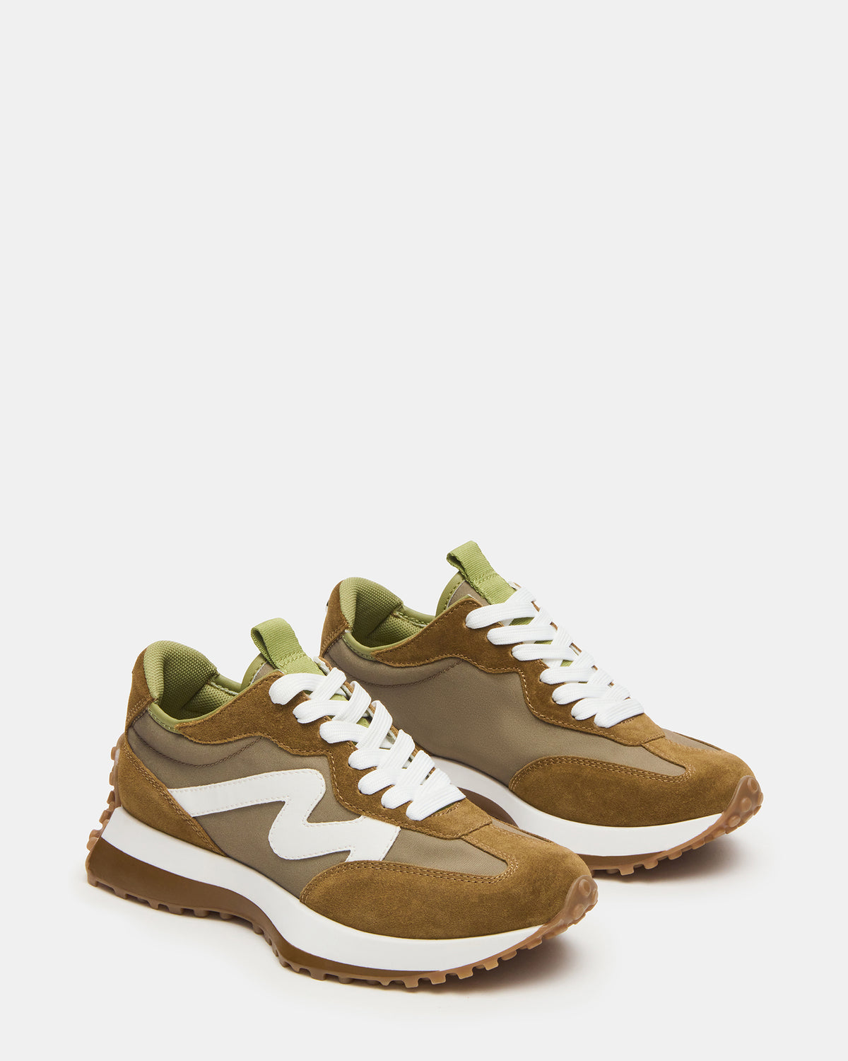 CAMPO Olive Multi Lace-Up Women's Sneaker | Steve Madden Value