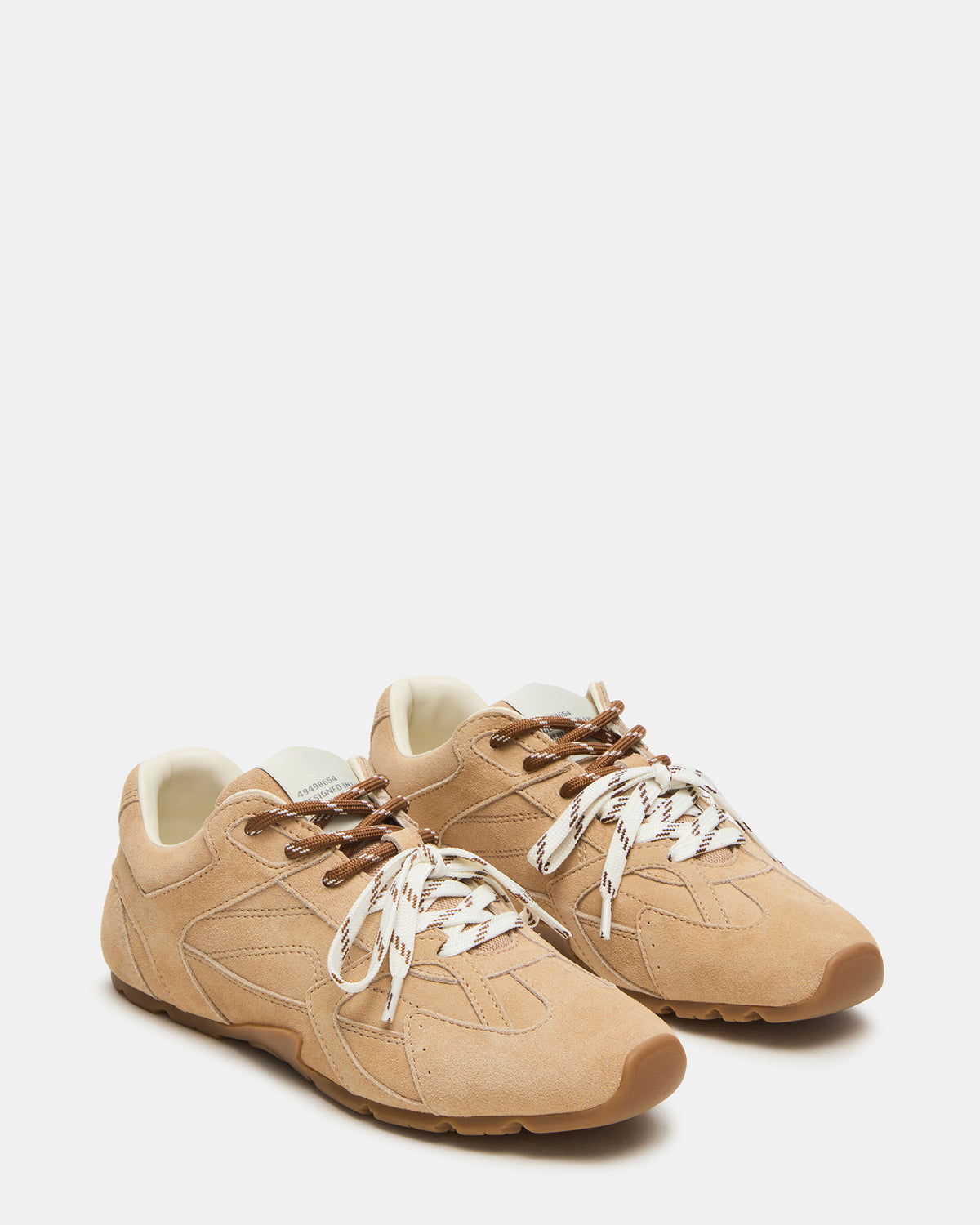 AZIEL Sand Suede Low-Top Lace-Up Women's Sneakers | Steve Madden Special Offer