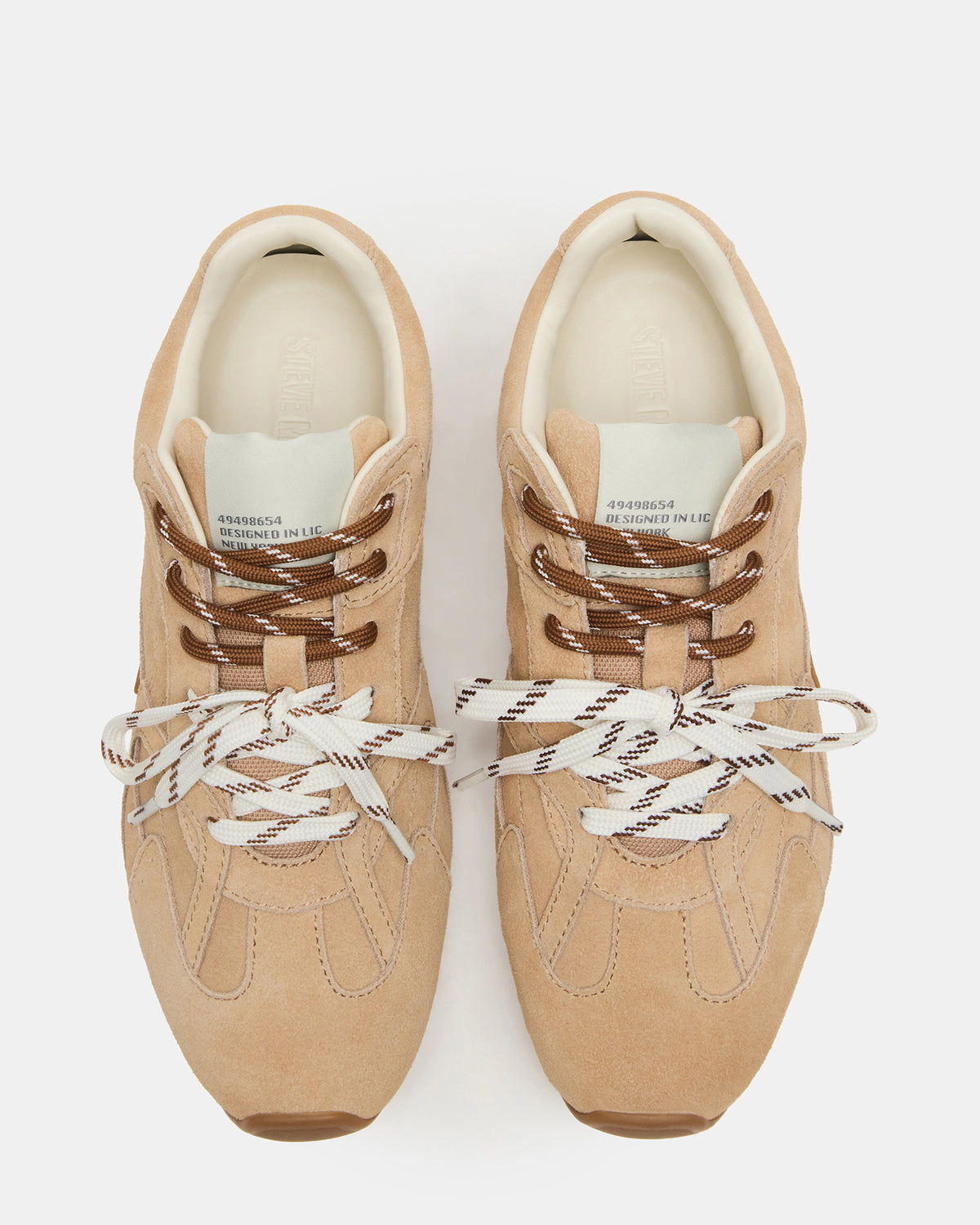 AZIEL Sand Suede Low-Top Lace-Up Women's Sneakers | Steve Madden Special Offer