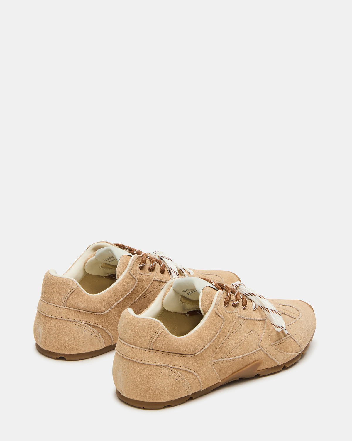 AZIEL Sand Suede Low-Top Lace-Up Women's Sneakers | Steve Madden Special Offer