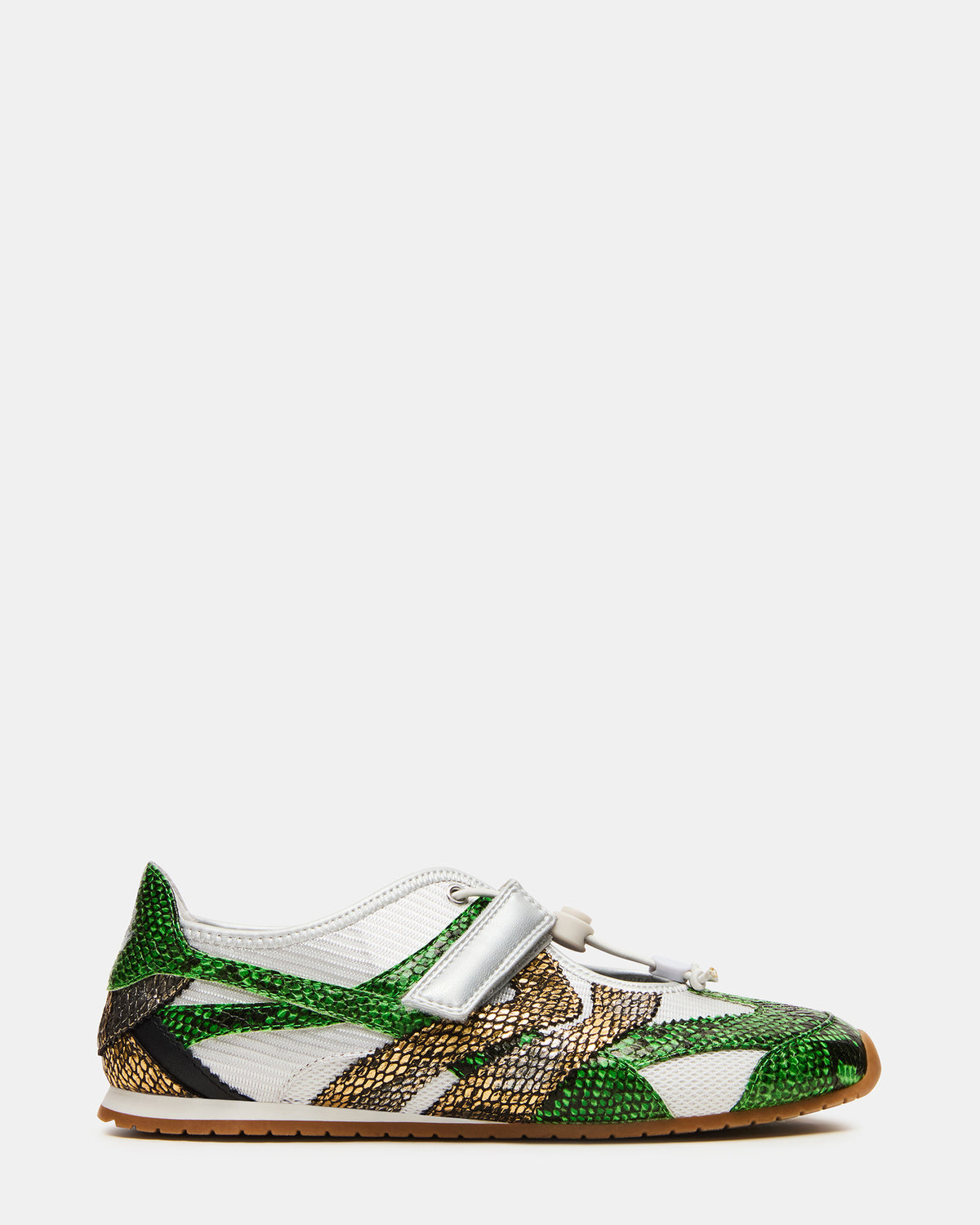 VIPER Green Multi Low-Top Velcro Women's Sneaker | Steve Madden Quality