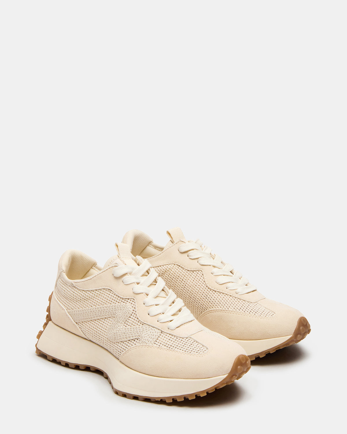 CAMPO Natural Raffia Lace-Up Women's Sneaker | Steve Madden Essential