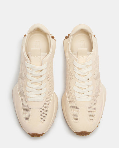 CAMPO Natural Raffia Lace-Up Women's Sneaker | Steve Madden Essential